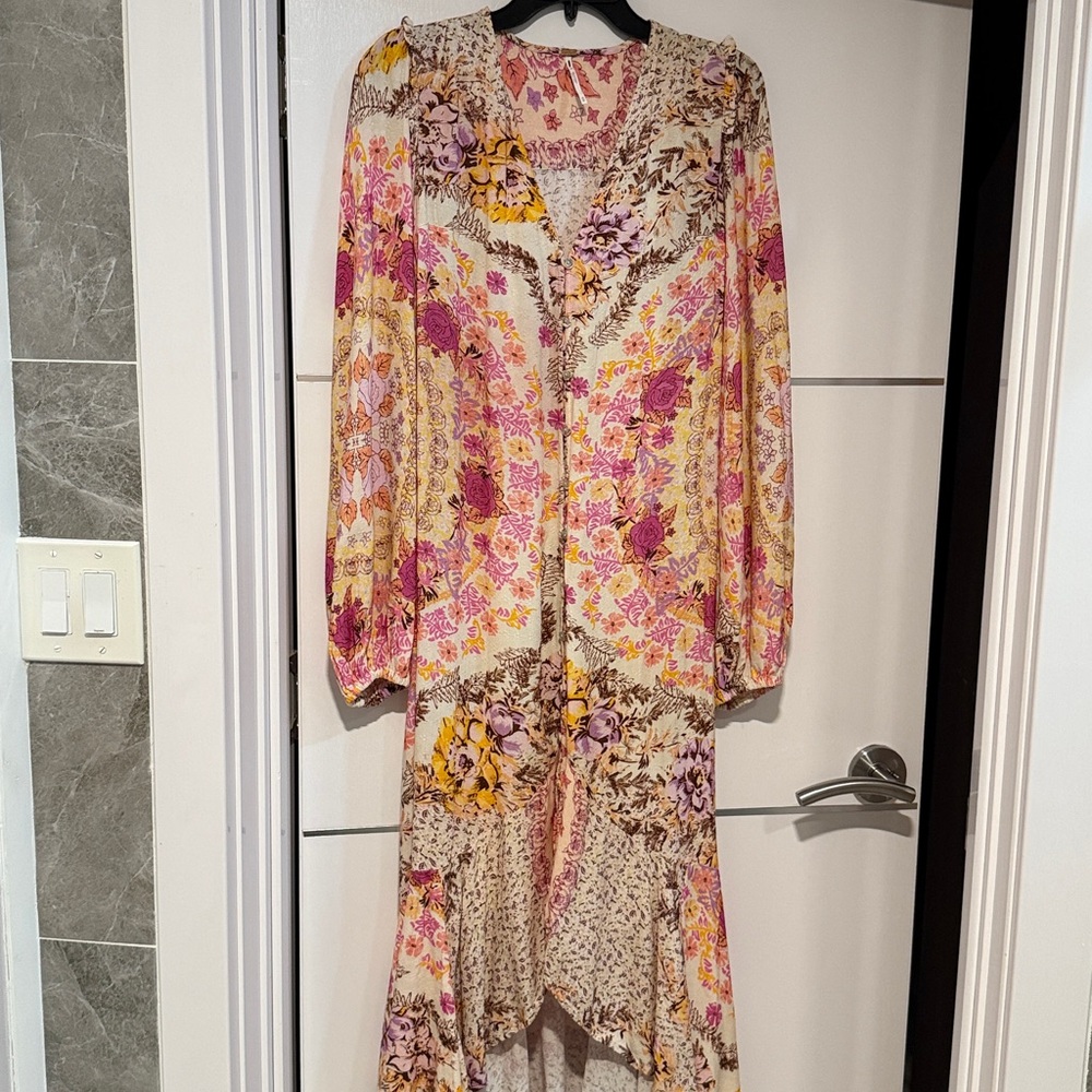 Free People Marais Printed Midi Dress Size XS - Picture 11 of 14